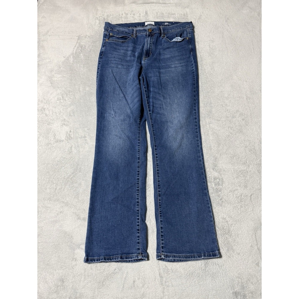 Nicole Miller Jeans Womens 14 Soho High Rise Bootcut Blue Denim 33x28.5